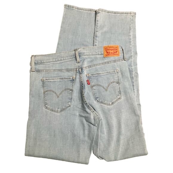 Levi's Ladies 314 Jeans Stretch Shaping Straight Tummy Slimming Size 6 NEW - Picture 8 of 11
